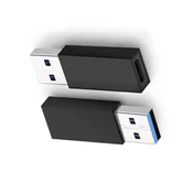 INF Type-C ženski v USB 3.0 adapter 4-pack, aluminij, PD polnjenje Black, (5000276738)
