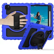 Ohišje za iPad Air4 10,9 s stojalom in naramnico Modro