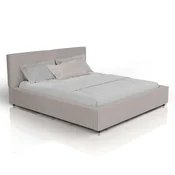 Homestar Postelja Salerno 180x200 cm oblazinjena barva taupe