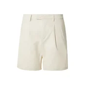 DAN FOX APPAREL Hlače z naborki Hermann  off-bela