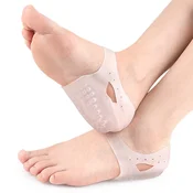 INF Odebeljene petne rokave (1 par) - SEBS gel ščitniki za pete za lajšanje plantarnih fasciitis Transparent, (5000335963)