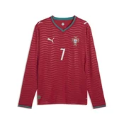 PUMA Portugal 2026 Long Sleeve Home Player Jersey Men, Football, Club Red/Green Lagoon, XL