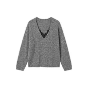 VERO MODA Pulover VMBERRY pegasto siva