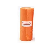 KJB Vrečke za pasje iztrebke, oranžne, 100 zvitkov (1500 kosov)