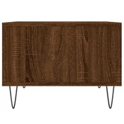 shumee Klubska mizica rjav hrast 60x50x36,5 cm inženirski les