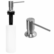 Dozator tekočine za umivalnik REA nikiel brush INOX  round