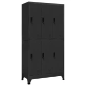 Ormaric s kljucem antracit 90 x 45 x 180 cm celicni