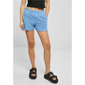 Womens organic terry shorts horizont blue