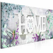 Slika - Home and Hummingbirds (1 Part) Green Narrow 150x50