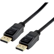 VALUE Value DisplayPort priključni kabel DisplayPort vtič\, DisplayPort vtič 5.00 m črna 11.99.5813 zaščiten DisplayPort kabel, (20421056)