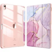 GS Ovitek za iPad 11 2025 A16 (11. gen.)/iPad 10.9 2022 (10. gen.), Smartcase Hybrid, z držalom za pisalo, marmorno roza