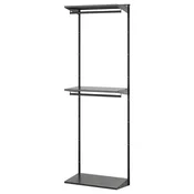 BOAXEL Garderobni sestav, antracit, 62x40x201 cm
