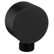 Shower outlet, dia. 50mm, black matt - Črna mat barva - Aqualine - 24 - Medeninasti - Krožni - 50 - 50 - 30 - 14