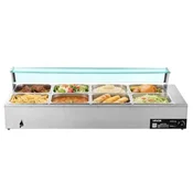 VEVOR Električni grelnik hrane za 8 posod pultni bife Bain Marie 1430x570x385 mm