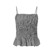 MICHAEL Michael Kors Top  črna / bela