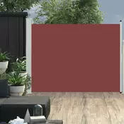 vidaXL Zložljiva stranska tenda za teraso 140x500 cm rjava