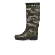 AIGLE Gumene cizme Benyl kaki / svijetlozelena / tamno zelena