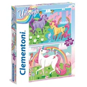 Clementoni Sestavljanka Supercolor Unicorn/2x20 kosov