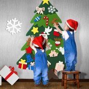 Božicno drvce od filca i rezervni ukrasi FELTPINETREE