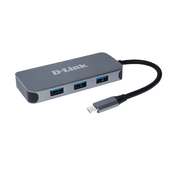 D-Link 6-v-1 USB-C vozlišče s HDMI/Gigbait Ethernetom/dobavo električne energije