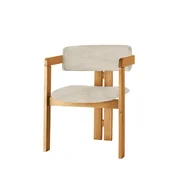 Hanah Home Trpezarijska stolica 58x76x49cm Svetlosivo-Hrast