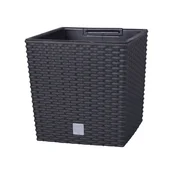 Pokrov za cvetlične lonce RATO LOW 2v1 plastika 26x26x27cm, antracit