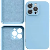Silikonska ovitek Hurtel za iPhone 14 Plus, svetlo modra