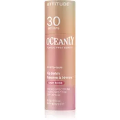 Attitude Oceanly Plastic Free Beauty balzam za toniranje usana SPF 30 nijansa Baby Rose 8.5 g