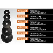 Gim fit tegovi 1 kg gumirani dia 30mm ( 291450 )