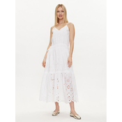 Pepe Jeans Poletna obleka Dusana PL953480 Bela Regular Fit