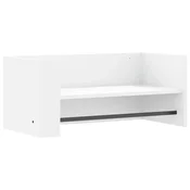 Vidaxl Stenska polica bela 70,5x35x30,5 cm inženirski les