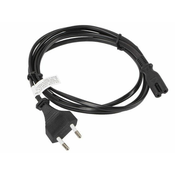 Lanberg lanberg ca-c7ca-10cc-0018-bk napajalni kabel črn 1,8 m c7 spojka cee7/16