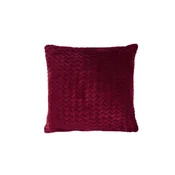 Dekorativna prevleka za vzglavnik 40x40 ZIG-ZAG Minky Wave bordo/temno roza