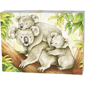 Drvene kocke Goki – Australske životinje, 12 dijelova, asortiman