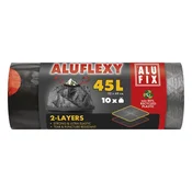 Zložljive vreče za smeti. 45 l/10 kosov, 28 mikronov, LDPE