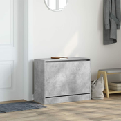 Ormaric za cipele boja betona 80x34x63 cm konstruirano drvo