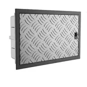 shumee Vgradna razdelilna omarica IP65 12 modulov Utorjena jeklena vrata 990.12.W ML 0098