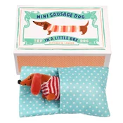 Plišasta igrača Mini Sausage Dog in a Little Box – Rex London
