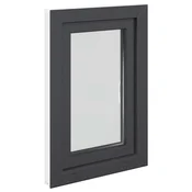 vidaXL vidaXL Okno za klet RISOR 50 x 75 cm PVC in steklo Antracit, (5000215117)