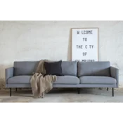 Venture Design 3-sedežni kavč Zoom 262x54x80 cm siv