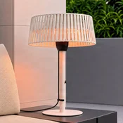 Lucande terasni grelnik Pyravo, bež, aluminij, 70 cm, IP44 - Sodobni - Kovina