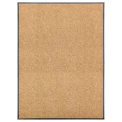Vidaxl Pralni predpražnik krem 90x120 cm