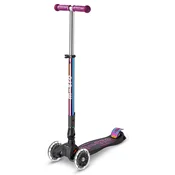 Djecji romobil Micro - Maxi Micro Deluxe Foldable LED, Neochrome Purple