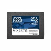 PATRIOT SSD 2.5 SATA3 256GB P220 550MBs/490MBs P220S256G25 sivi