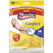 Rukavice lateks vel.M Confort 2 para žute Spontex