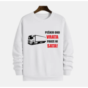 MAFIMI Muški duks Peškir oko vrata, pauze ni sata, Beli