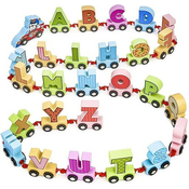 Edukativni drveni vlak Raya Toys - engleski alfabet