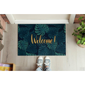 tulup.si Predpražnik za pred vrata Welcome zlati napis 150x100 cm