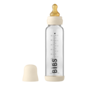 BIBS Baby Glass Bottle 225 ml steklenička za dojenčke Ivory 225 ml