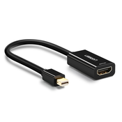 Ugreen 40360 prilagodnik za video kabel 0,25 m Mini DisplayPort HDMI Crno